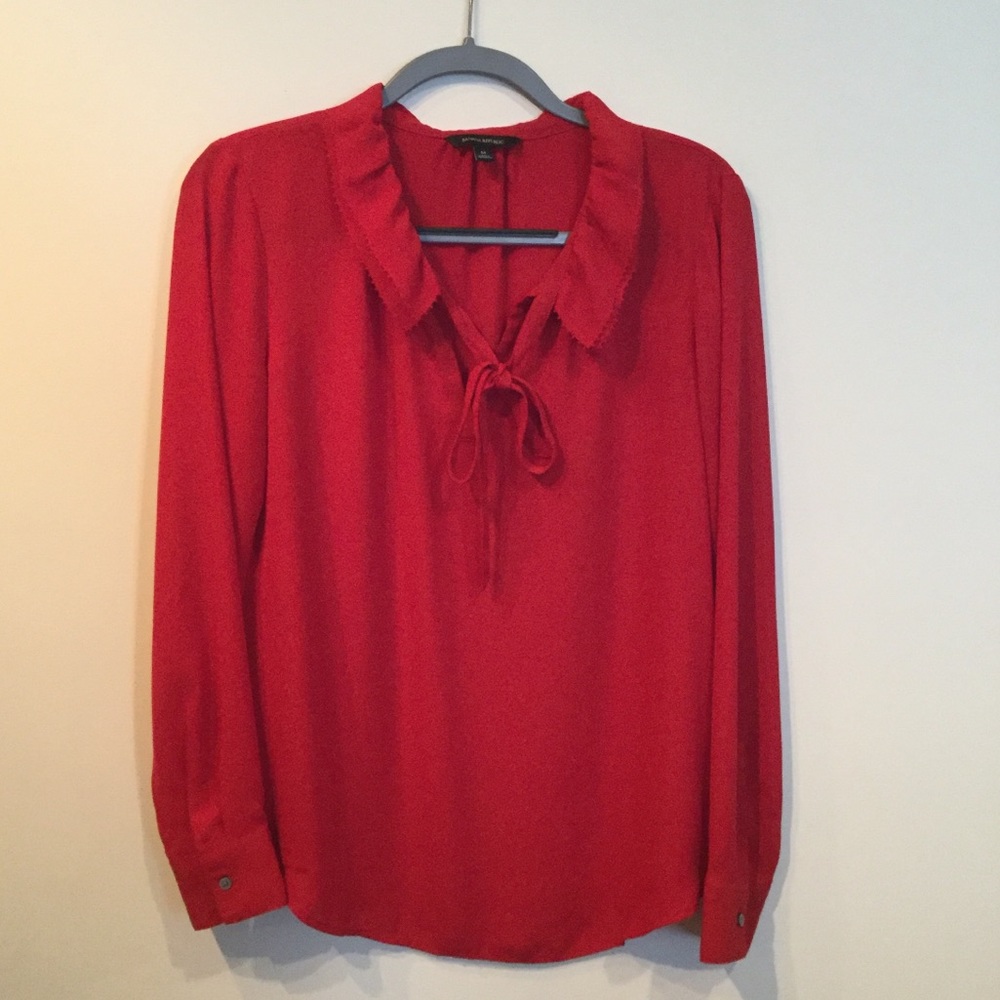 Banana Republic Red Blouse